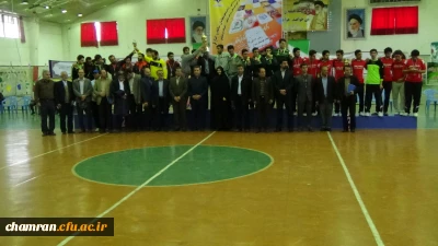 حضور فعال مسئولان اداره کل امور شاهد وایثارگران دانشگاه در فرایندمسابقات فوتسال دانشجو معلمان شاهد وایثارگر به روایت تصویر