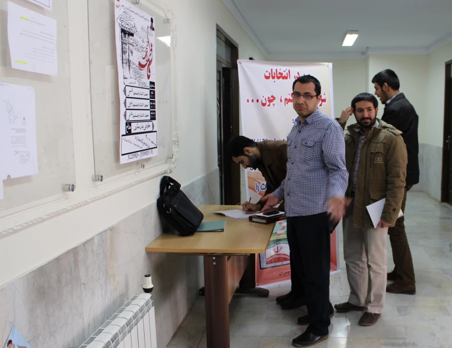 برپایی ایستگاه انتخابات در پردیس شهید چمران