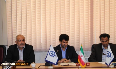 مراسم معارفه معاون جدید دانشجویی و توسعه منابع پردیس برگزار شد