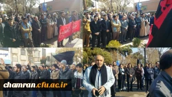 تشییع پیکر  شهید گمنام در پردیس شهید مفتح شهرری با حضور پرشور مسئولان و دانشجویان 2