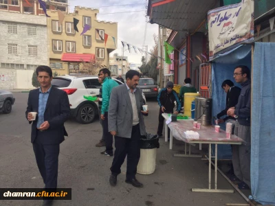 ایجاد ایستگاه صلواتی  به مناسبت میلاد  پیامبر  اکرم(ص) و امام جعفر صادق (ع) در پردیس شهید چمران