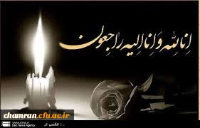 انا و انا الیه راجعون 
جناب آقای دکتر علیرضا حسینی ، استاد محترم گروه ادبیات عرب پردیس شهید مفتح 
 2
