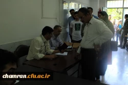 حضور پرشور و گسترده استادان، همکاران و دانشجویان پردیس شهید چمران در انتخابات ریاست جمهوری و شوراهای شهر و روستا 3