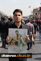 حضور پرشور دانشجویان پردیس شهید چمران در مراسم تشییع پیکر شهید حججی 4