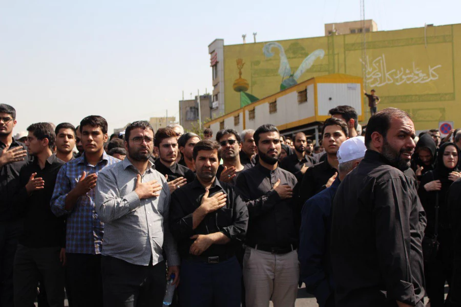 حضور پرشور دانشجویان پردیس شهید چمران در مراسم تشییع پیکر شهید حججی 5