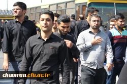 حضور پرشور دانشجویان پردیس شهید چمران در مراسم تشییع پیکر شهید حججی 6