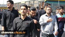 حضور پرشور دانشجویان پردیس شهید چمران در مراسم تشییع پیکر شهید حججی 6