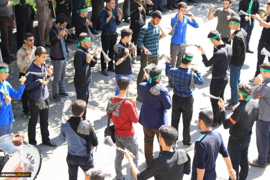 برگزاری مراسم عزاداری سرور وسالارشهیدان امام حسین (ع) درسازمان مرکزی با حضور دانشجویان وکارکنان پردیس شهید چمران 2