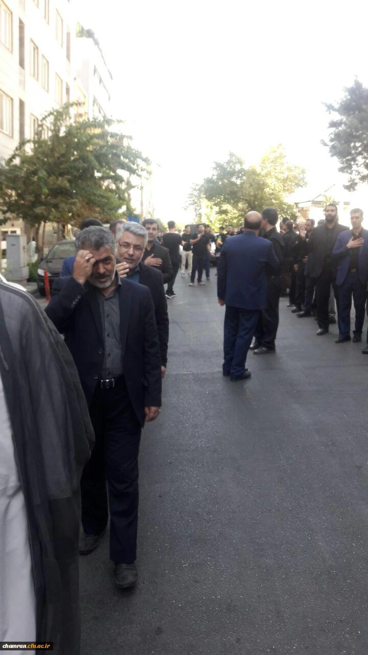 برگزاری مراسم عزاداری سرور وسالارشهیدان امام حسین (ع) درسازمان مرکزی با حضور دانشجویان وکارکنان پردیس شهید چمران 3