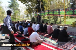 تجمع اعتراض آمیز دانشجویان پردیس شهید چمران در پاسخ به سخنان سخیف رییس جمهور آمریکا 6