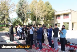 تجمع اعتراض آمیز دانشجویان پردیس شهید چمران در پاسخ به سخنان سخیف رییس جمهور آمریکا 7