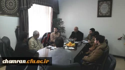 مراسم معارفه ی مسئول بسیج دانشجویی پردیس شهید چمران برگزار شد. 2