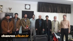 مراسم معارفه ی مسئول بسیج دانشجویی پردیس شهید چمران برگزار شد. 3