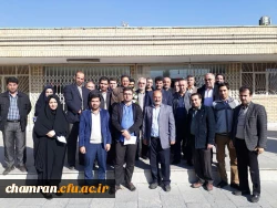 تجلیل از خدمات سی ساله جناب آقای احمدی توسط سرپرست، معاونان و کارکنان پردیس 3