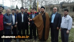 کاشت نهال به مناسبت روز درختکاری در پردیس شهید چمران 4