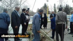 کاشت نهال به مناسبت روز درختکاری در پردیس شهید چمران 6