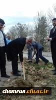 کاشت نهال به مناسبت روز درختکاری در پردیس شهید چمران 8