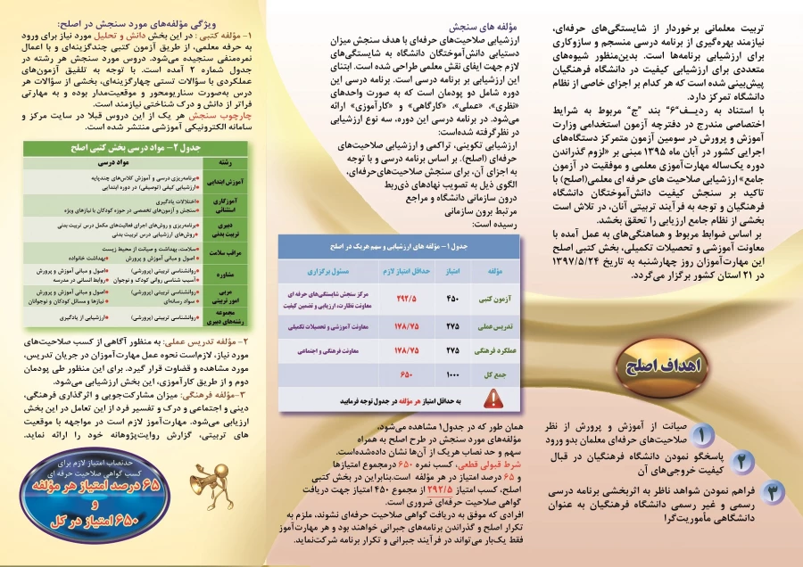 آزمون کتبی اصلح  3