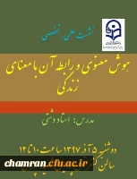 دومین نشست علمی-تخصصی با عنوان هوش معنوی و رابطه آن با معنای زندگی 2