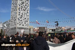 حضور دانشجویان و همکاران پردیس شهید چمران درهمایش بزرگ 9 دی 3