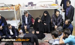 حضور ریاست و هیات رئیسه دانشگاه فرهنگیان و قائم مقام وزیر آموزش و پرورش در پردیس شهید چمران 3