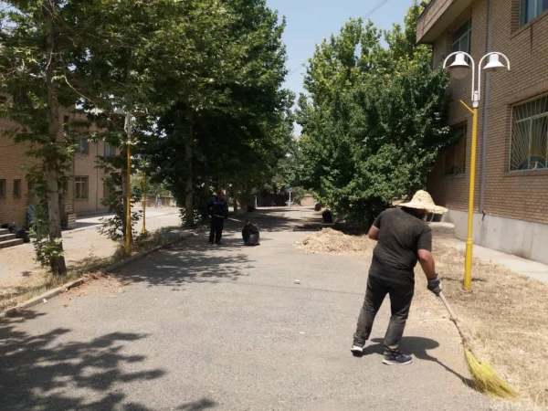کوشش جمعی برای بهسازی فضای سبز پردیس شهید چمران 7