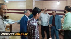 دیدار آقای حدادی از مصاحبه داوطلبان کارشناسی پیوسته دانشگاه فرهنگیان در پردیس شهید چمران 3