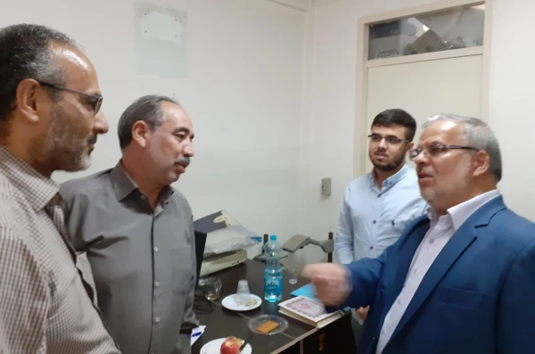 دیدار آقای حدادی از مصاحبه داوطلبان کارشناسی پیوسته دانشگاه فرهنگیان در پردیس شهید چمران 4