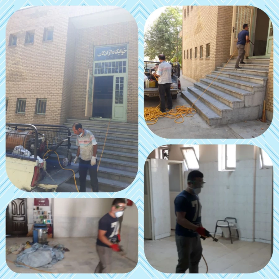 آماده سازی محیط پردیس شهید چمران به منظور استقبال از دانشجویان 2