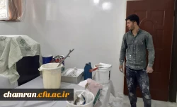 ادامه فعالیتهای عمرانی در پردیس شهید چمران 3