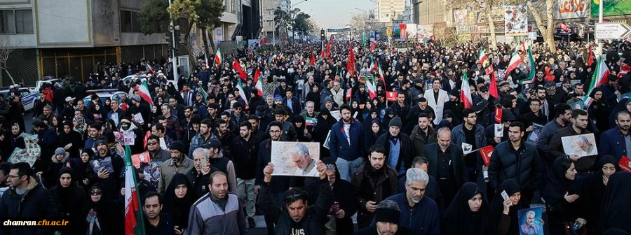 تشییع باشکوه پیکر سردار دلها شهید حاج قاسم سلیمانی و همرزمانش در تهران 5