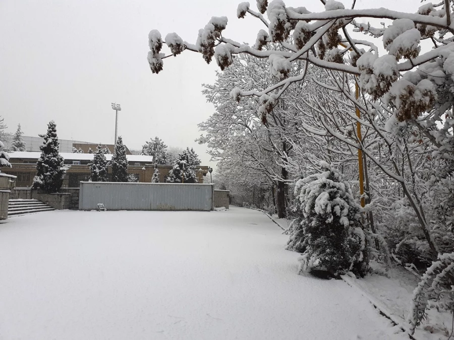 چشم انداز زمستان در پردیس شهید چمران 4