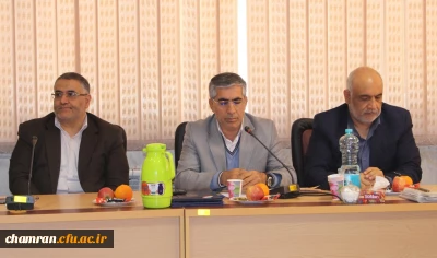 جلسه تودیع و معارفه معاون توسعه منابع و امور دانشجویی پردیس شهید چمران