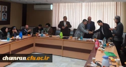 برگزاری جلسه تودیع و معارفه معاون توسعه منابع و امور دانشجویی پردیس شهید چمران 3