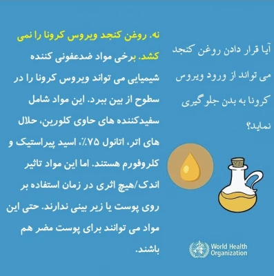 پاسخ سازمان جهانی بهداشت به برخی باورها درباره ویروس کرونا 7