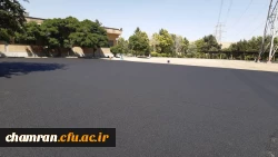 انجام پروژه آسفالت ریزی در پردیس شهید چمران 6