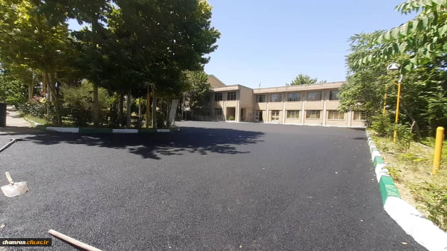 انجام پروژه آسفالت ریزی در پردیس شهید چمران 8