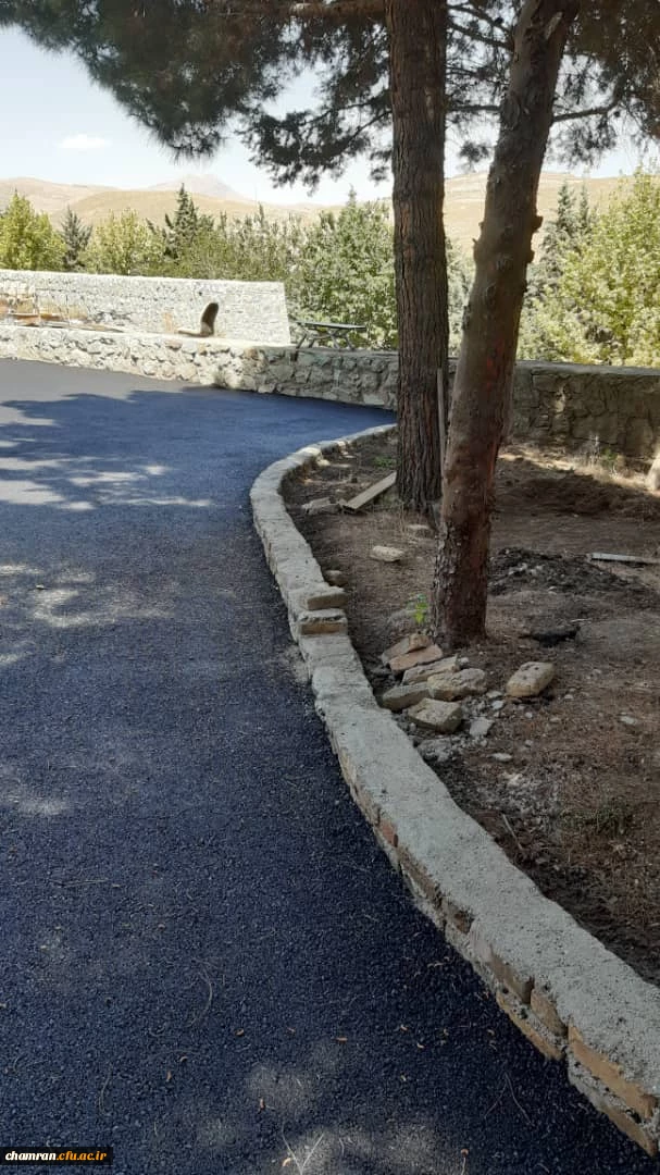 انجام پروژه آسفالت ریزی در پردیس شهید چمران 11