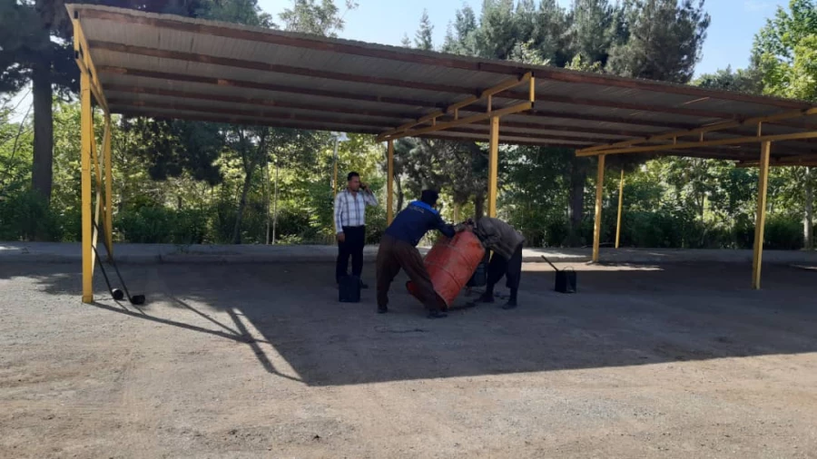 انجام پروژه آسفالت ریزی در پردیس شهید چمران 13