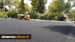 انجام پروژه آسفالت ریزی در پردیس شهید چمران 18