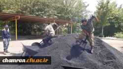 انجام پروژه آسفالت ریزی در پردیس شهید چمران 21