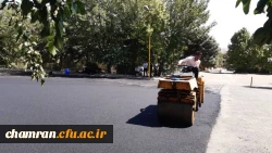 انجام پروژه آسفالت ریزی در پردیس شهید چمران 27