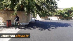 انجام پروژه آسفالت ریزی در پردیس شهید چمران 28