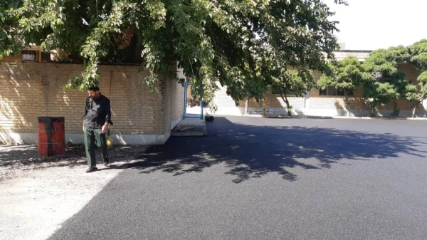 انجام پروژه آسفالت ریزی در پردیس شهید چمران 28