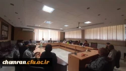 برگزاری نشست حوزه معاونت توسعه منابع و امور دانشجویی پردیس شهید چمران 7