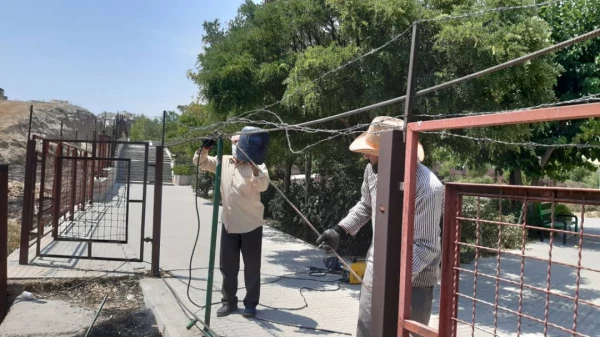 ترمیم موقت حصارهای ضلع شمالی پردیس شهید چمران 3