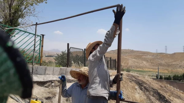 ترمیم موقت حصارهای ضلع شمالی پردیس شهید چمران 4