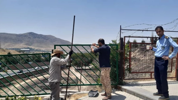 ترمیم موقت حصارهای ضلع شمالی پردیس شهید چمران 5