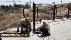 ترمیم موقت حصارهای ضلع شمالی پردیس شهید چمران 6