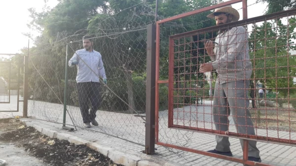 ترمیم موقت حصارهای ضلع شمالی پردیس شهید چمران 8